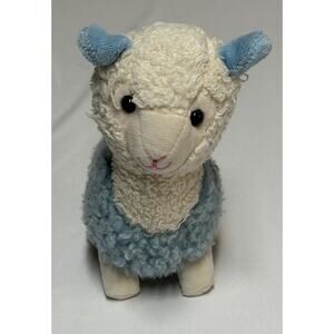 Dan Dee Collector's Choice Blue White Easter Llama Alpaca 8" Plush